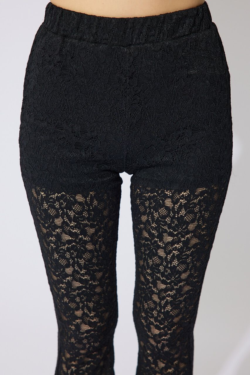 rienda「レースフレアジャストウエストパンツ」|その他|