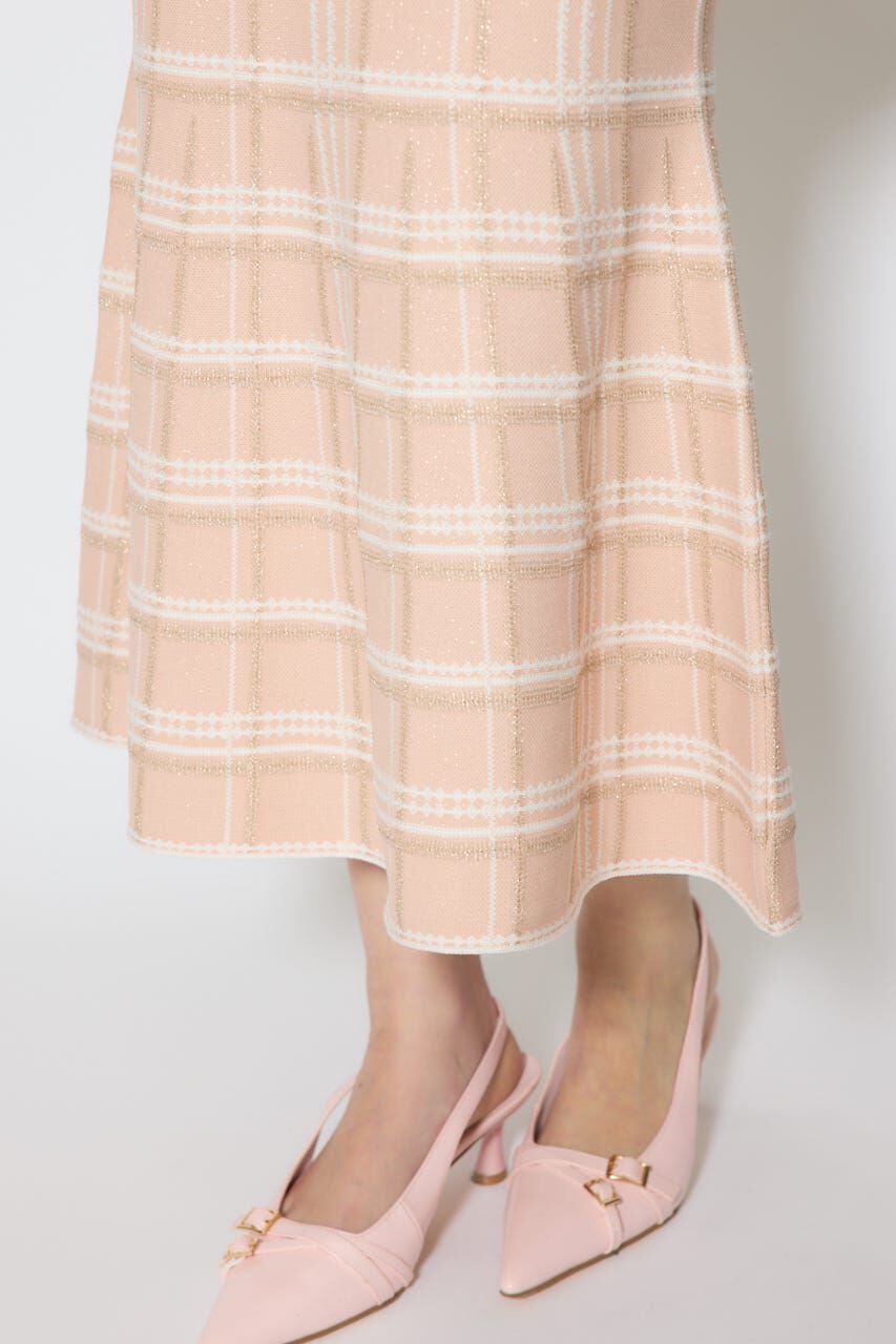 rienda「リボンデザインツイードニットワンピース」|ワンピース|