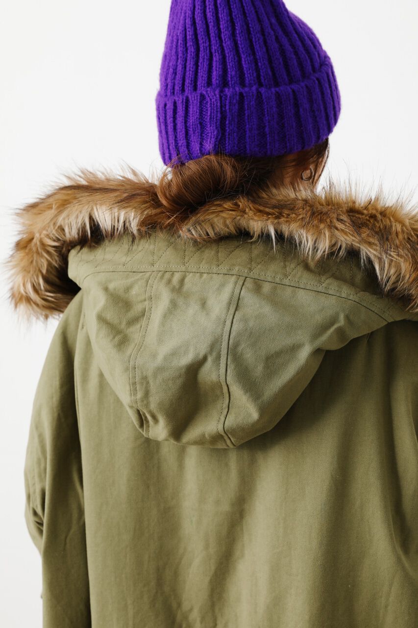 RODEO CROWNS「（WEB限定）フードフェイクファーパディングブルゾン」|ブルゾン・スタジャン|