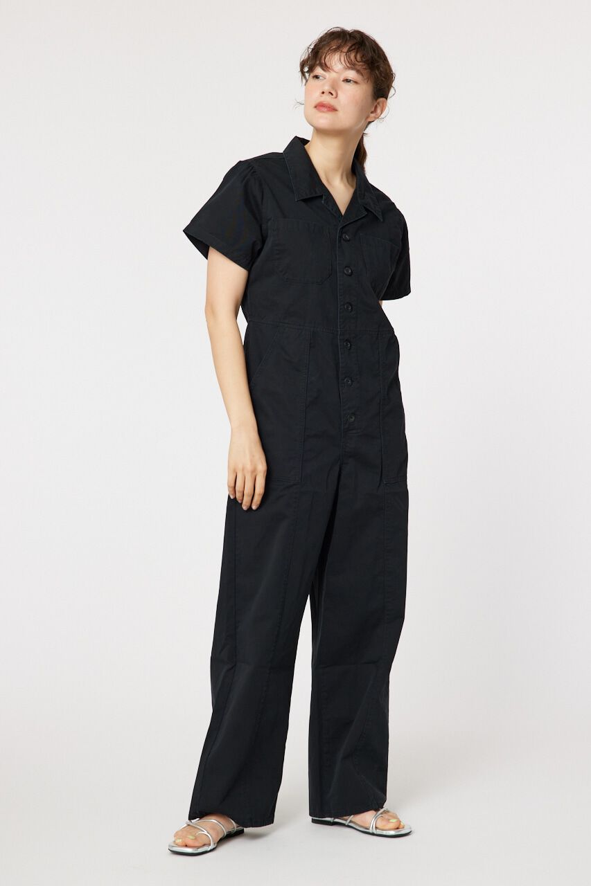 RODEO CROWNS「Work ジャンプスーツ」|ワンピース|BLK