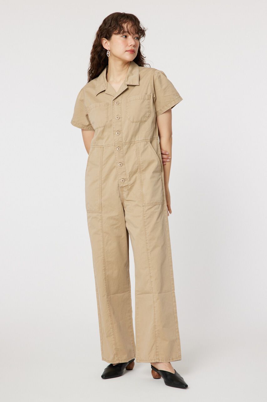 RODEO CROWNS「Work ジャンプスーツ」|ワンピース|BEG