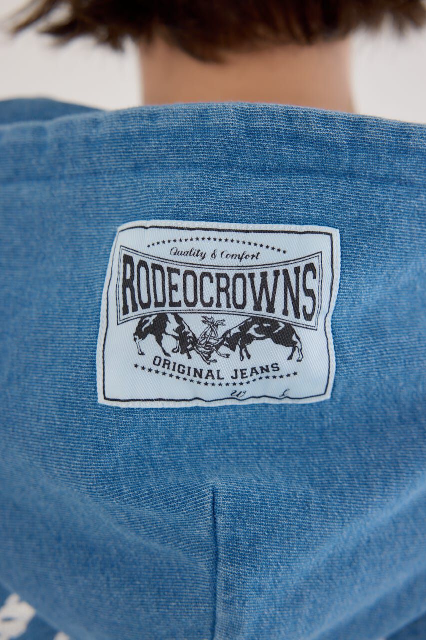 RODEO CROWNS「インディゴ裏毛ビッグジップパーカー」|パーカー|