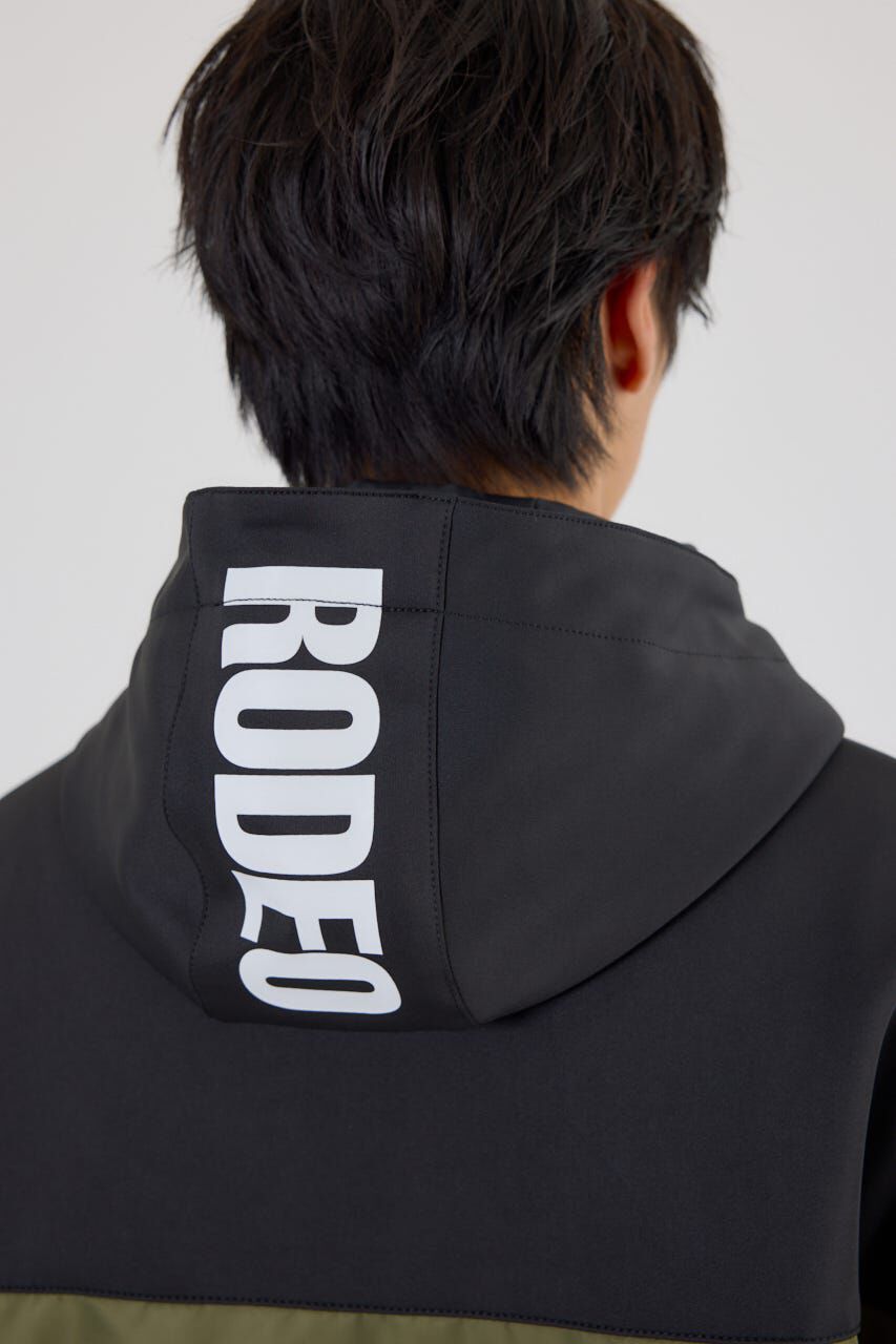 RODEO CROWNS「バイカラーフーデッドブルゾン」|ブルゾン・スタジャン|