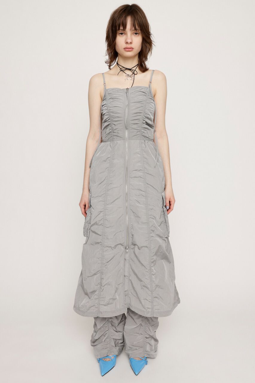 SLY「FRONT ZIP GATHER CAMI ワンピース」|ワンピース|SLV