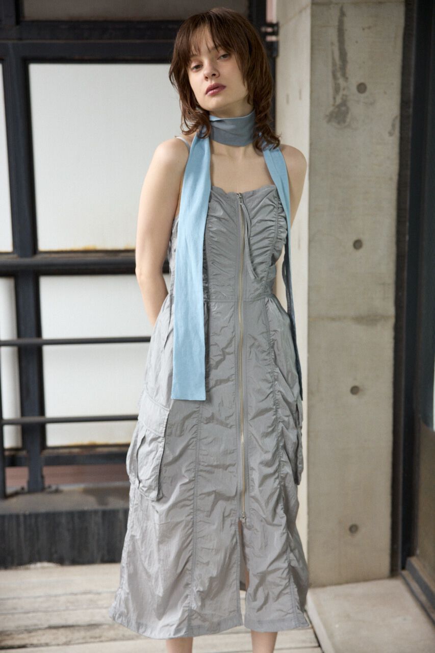 SLY「FRONT ZIP GATHER CAMI ワンピース」|ワンピース|