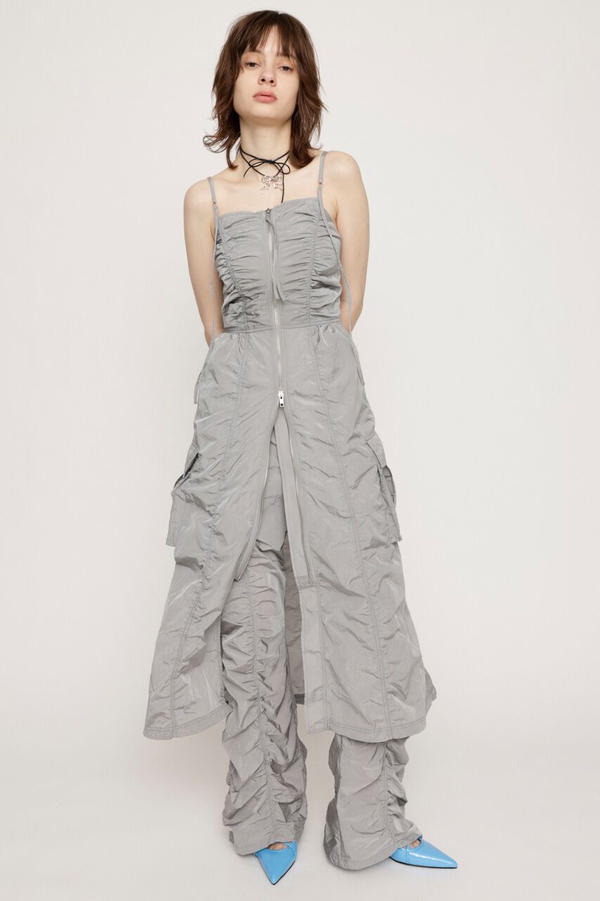 SLY「FRONT ZIP GATHER CAMI ワンピース」|ワンピース|