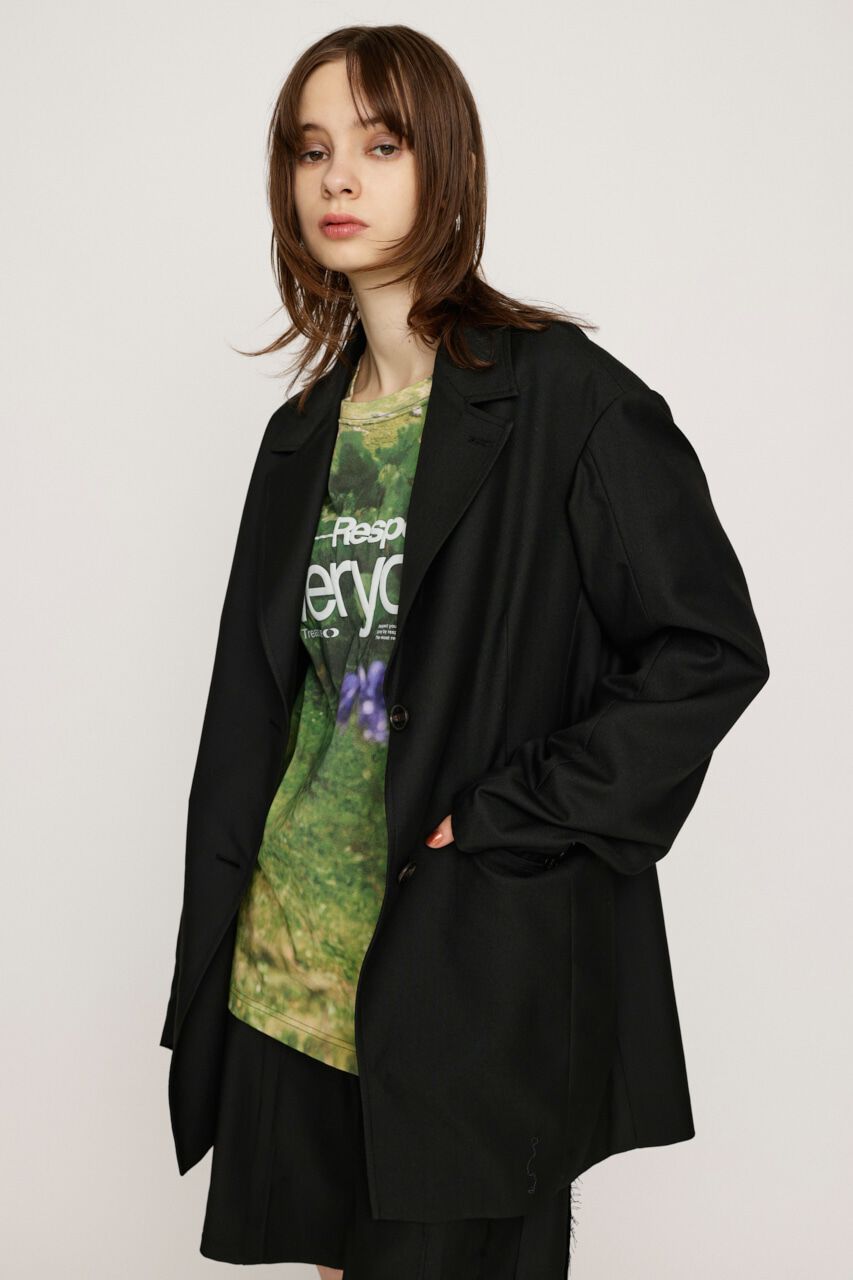 SLY「OVER SIZE MANNISH ジャケット」|その他|BLK