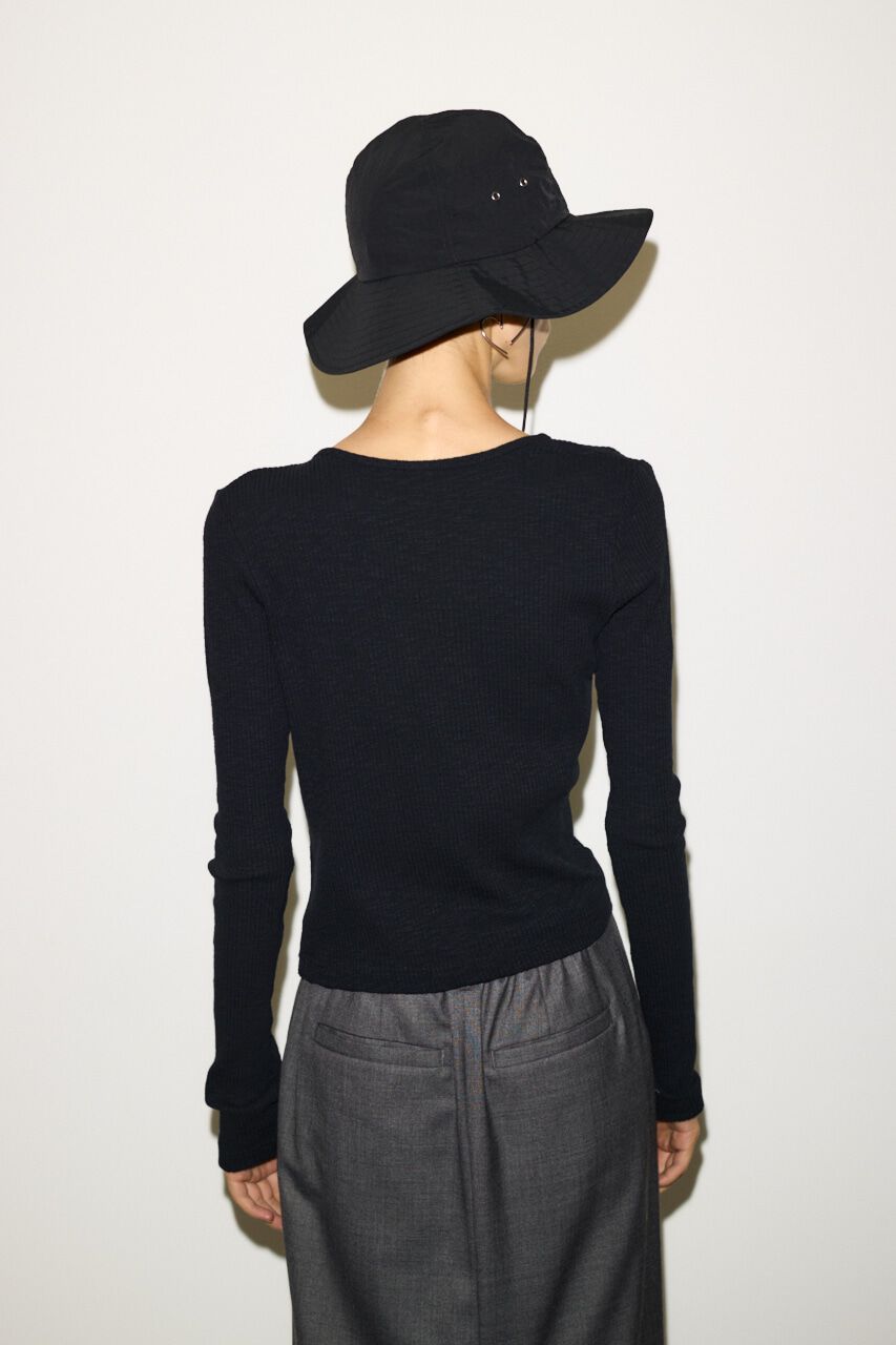 SLY「SLANT BUTTON L／S トップス」|Tシャツ・カットソー|