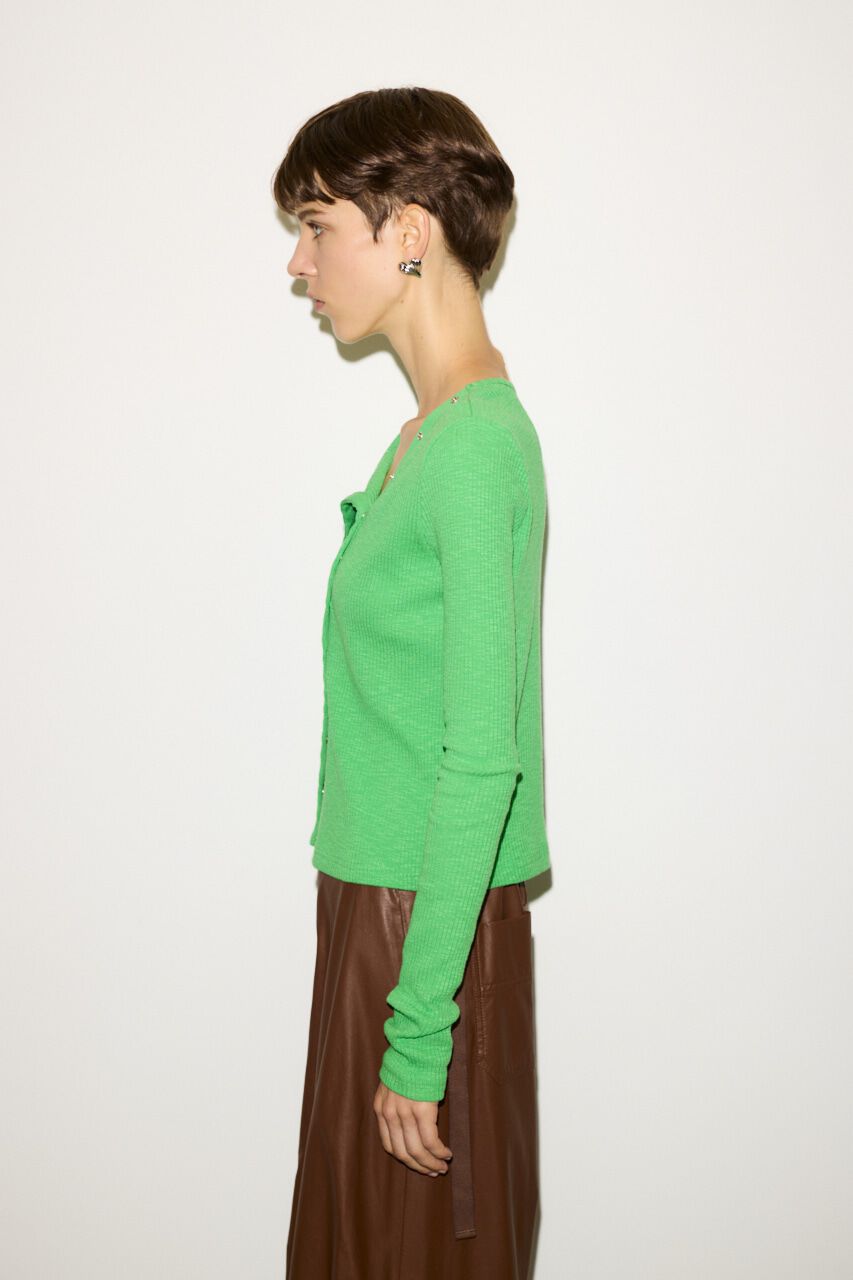 SLY「SLANT BUTTON L／S トップス」|Tシャツ・カットソー|