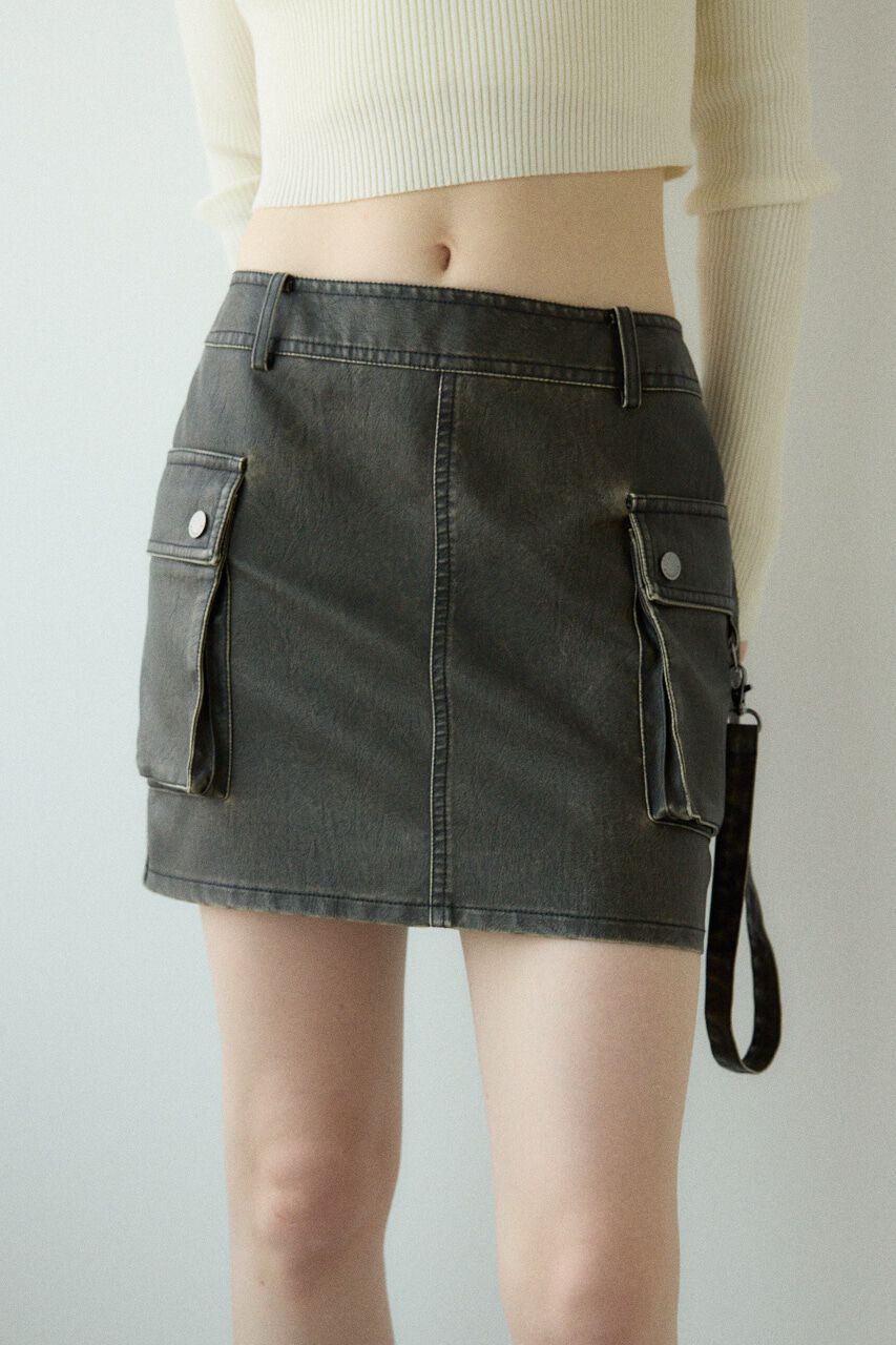 SLY「3D PK F／LEATHER MINI スカート」|スカート|