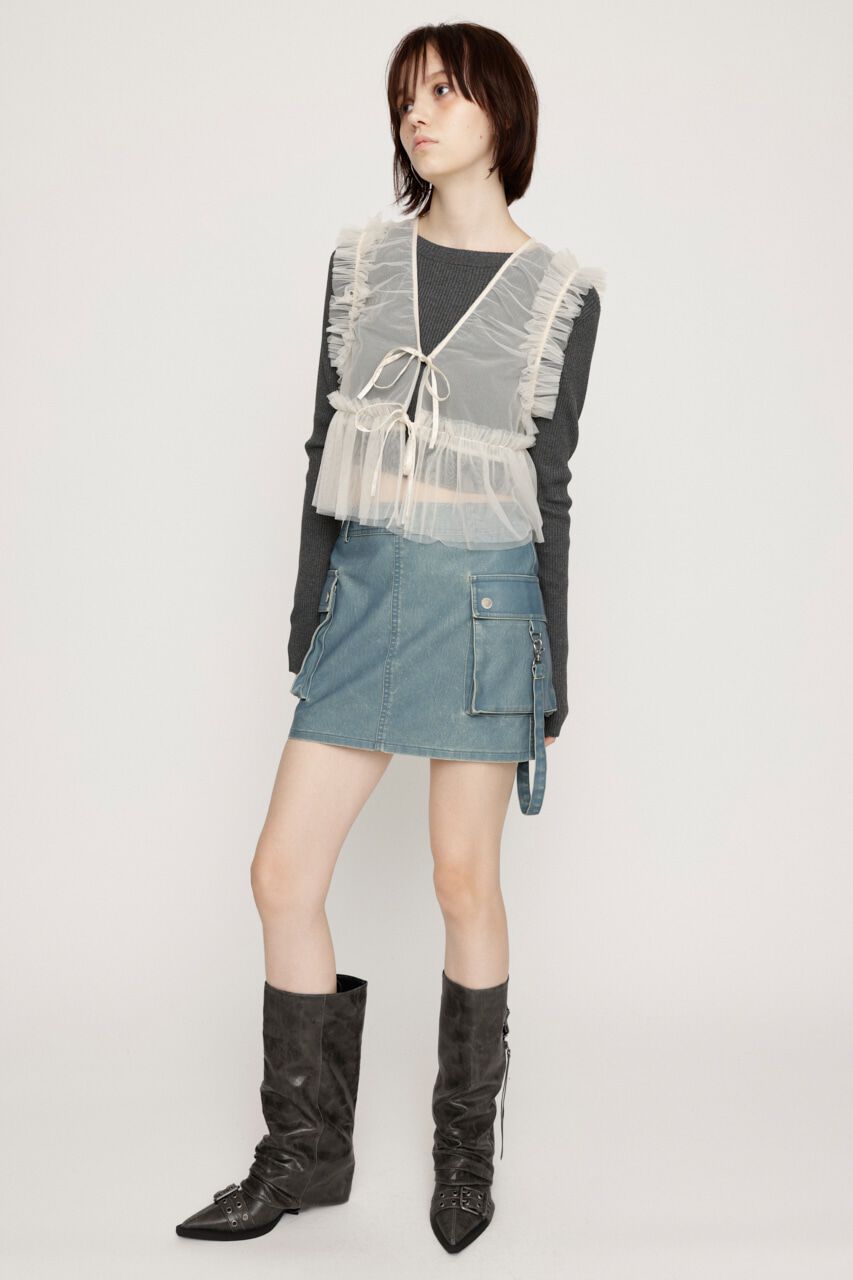 SLY「3D PK F／LEATHER MINI スカート」|スカート|