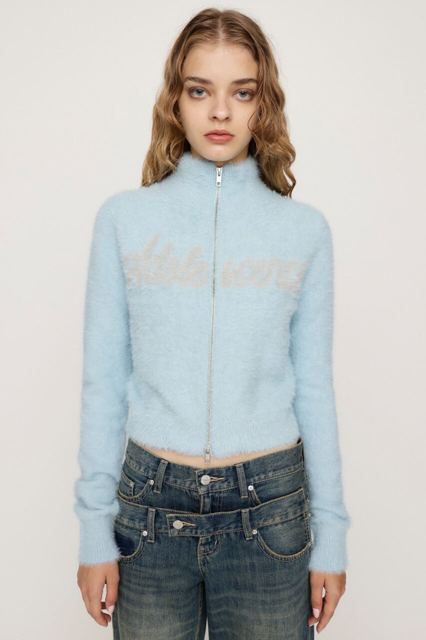 SLY「ZIP UP JQ LOGO トップス」|ニット・セーター|