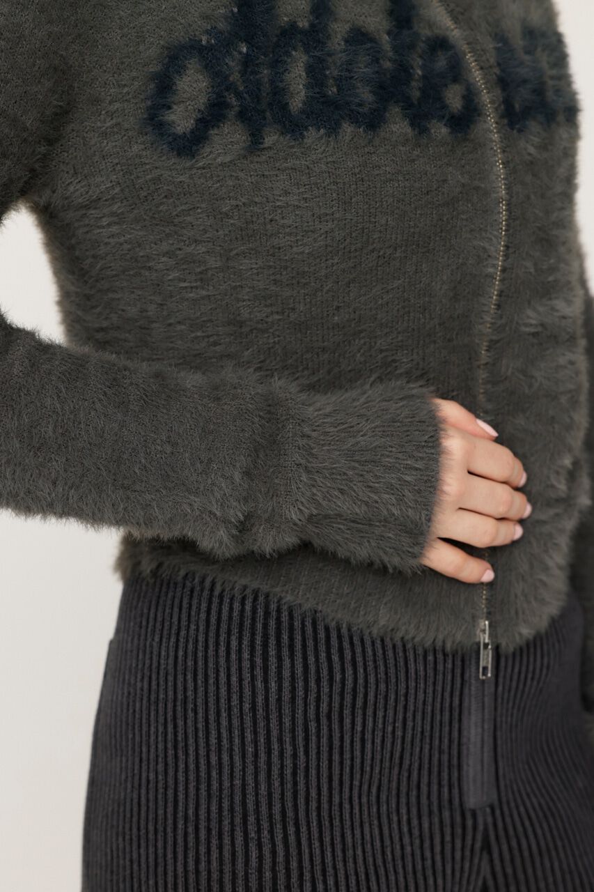 SLY「ZIP UP JQ LOGO トップス」|ニット・セーター|