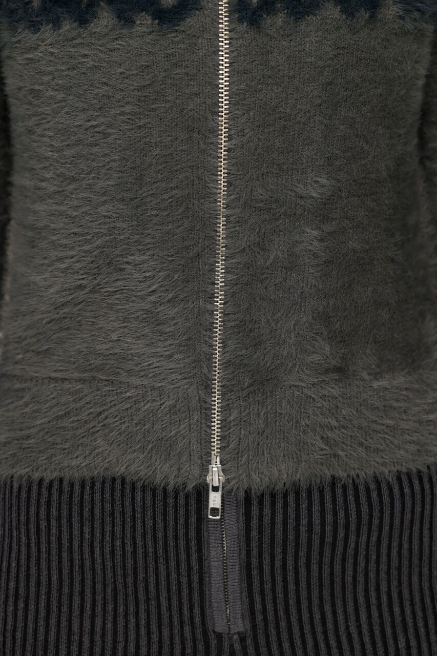 SLY「ZIP UP JQ LOGO トップス」|ニット・セーター|