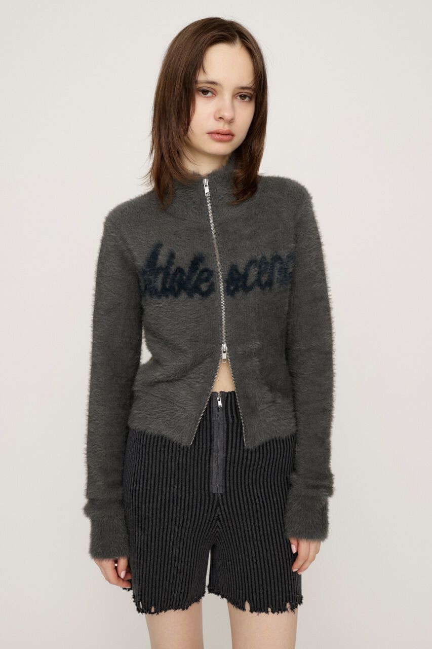 SLY「ZIP UP JQ LOGO トップス」|ニット・セーター|