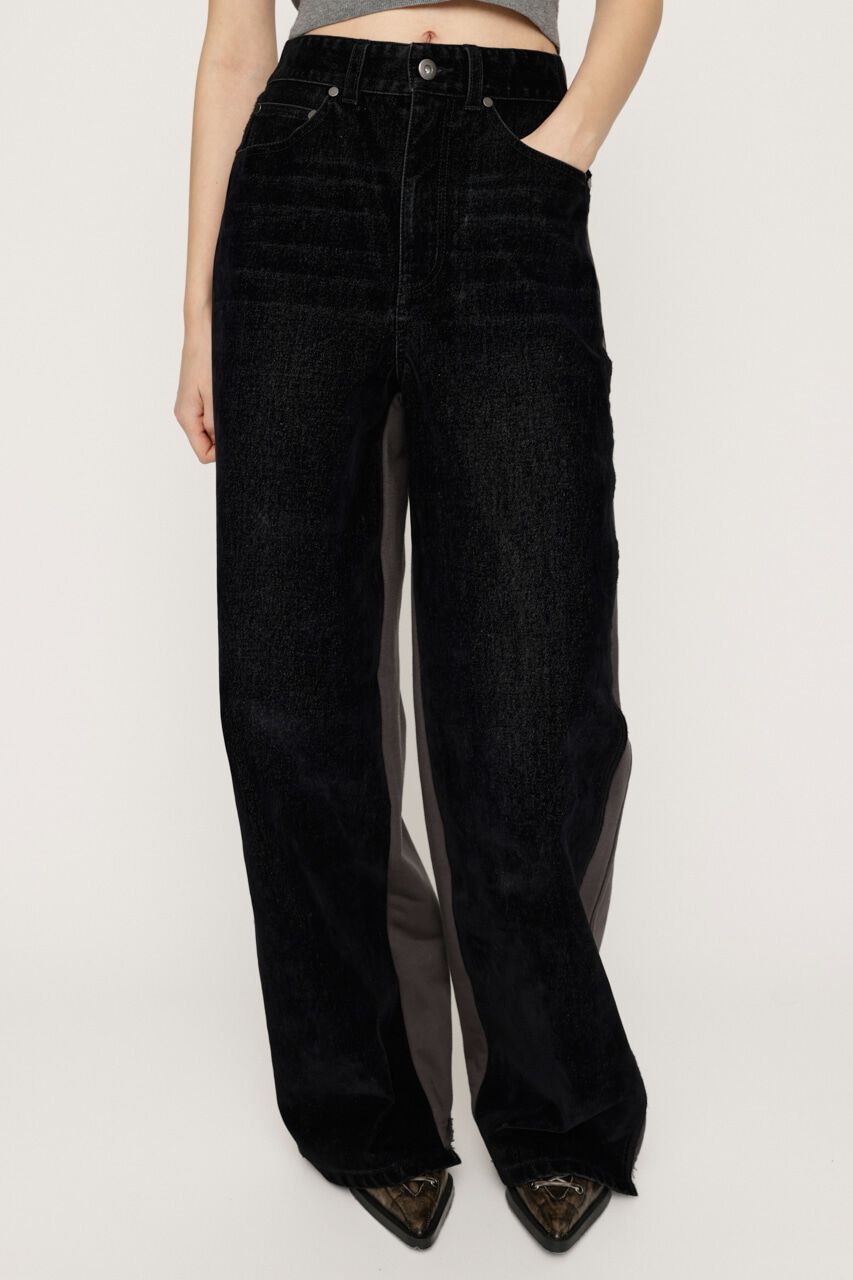 SLY「J／W DOCKING SW STRAIGHT パンツ」|その他|BLK