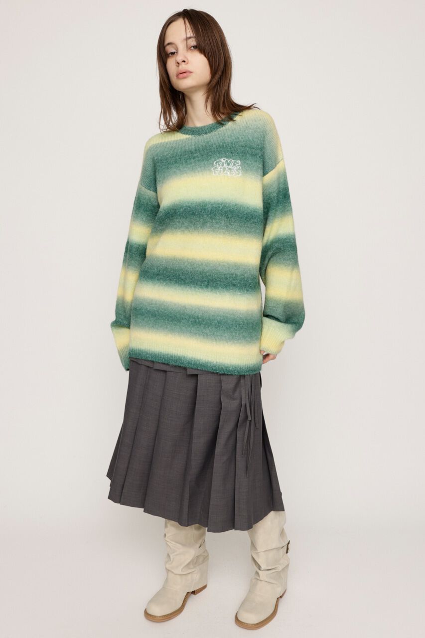 SLY「FRONT LOGO LOOSE トップス」|ニット・セーター|