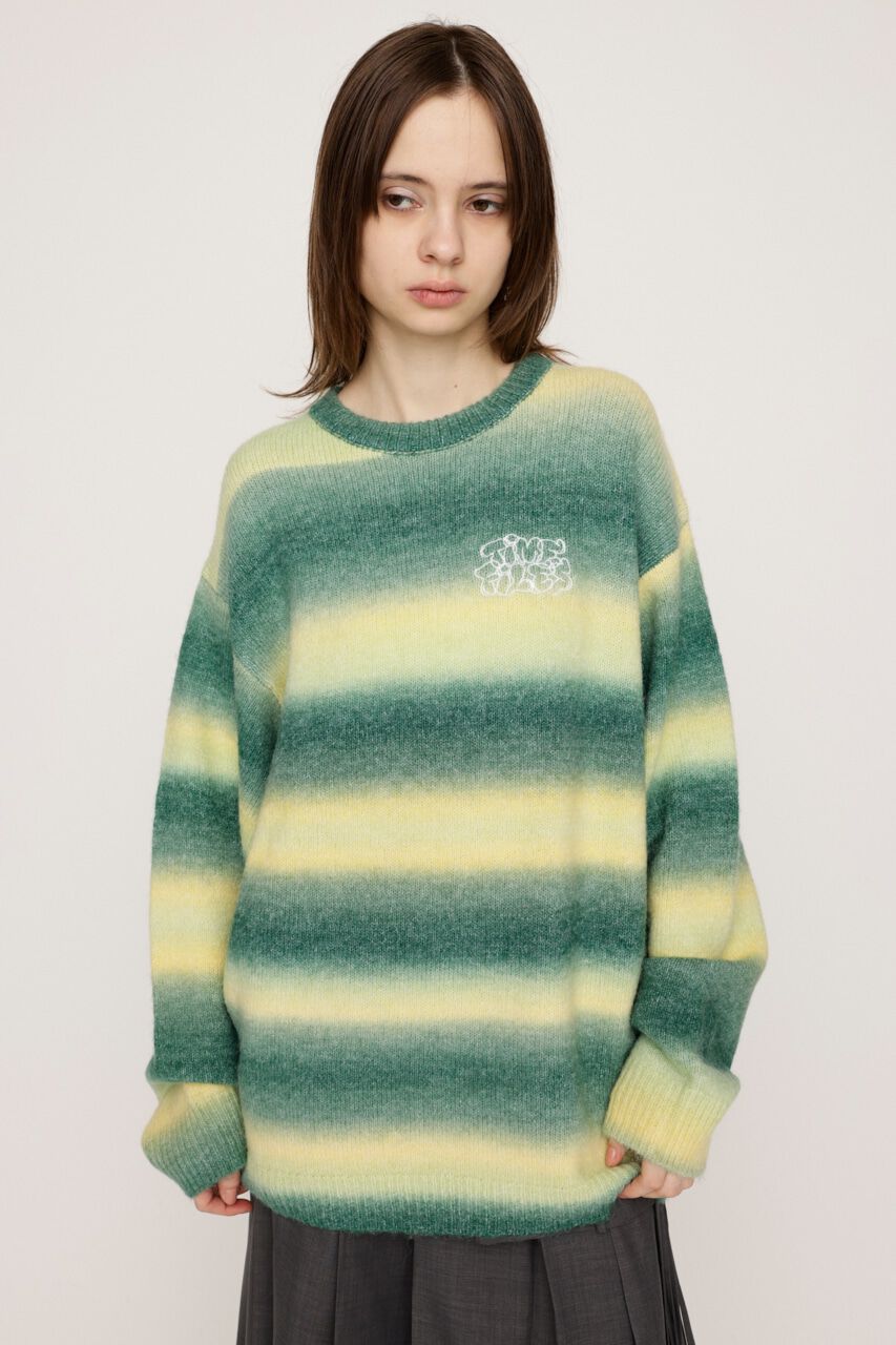 SLY「FRONT LOGO LOOSE トップス」|ニット・セーター|