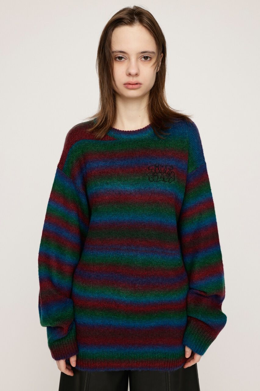 SLY「FRONT LOGO LOOSE トップス」|ニット・セーター|