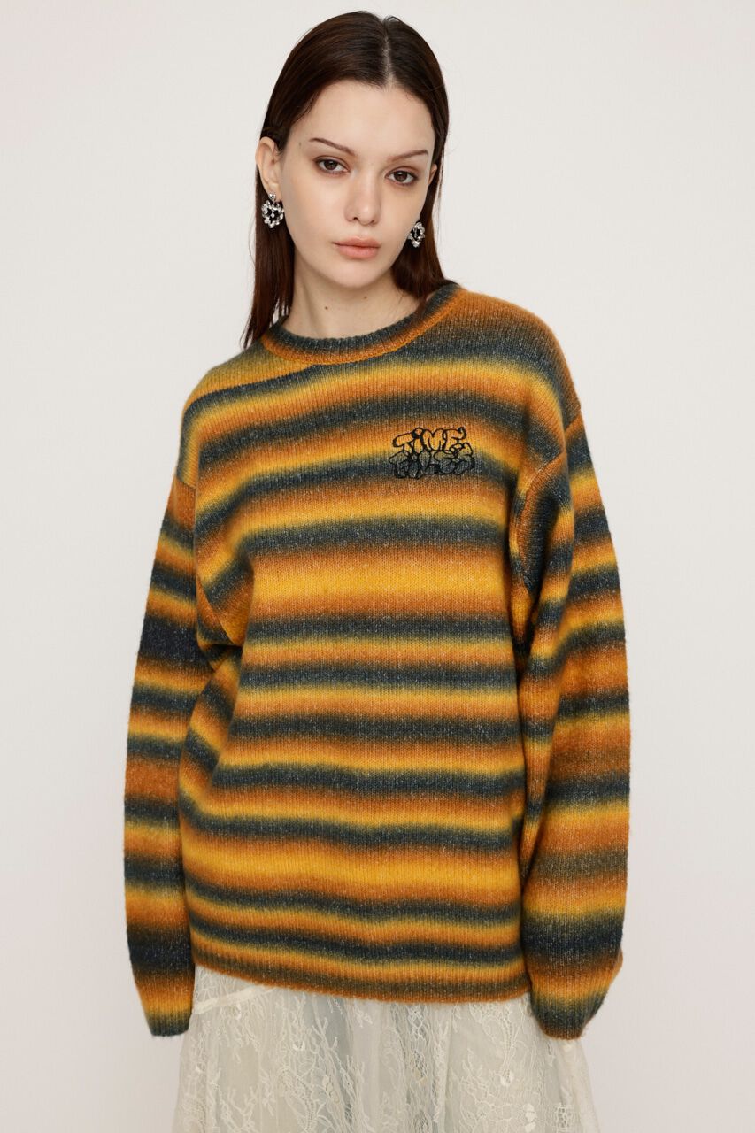 SLY「FRONT LOGO LOOSE トップス」|ニット・セーター|