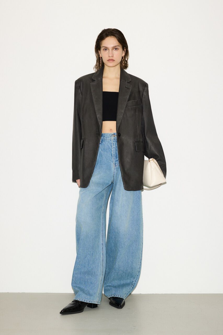 SLY「F／LEATHER BOXY ジャケット」|その他|