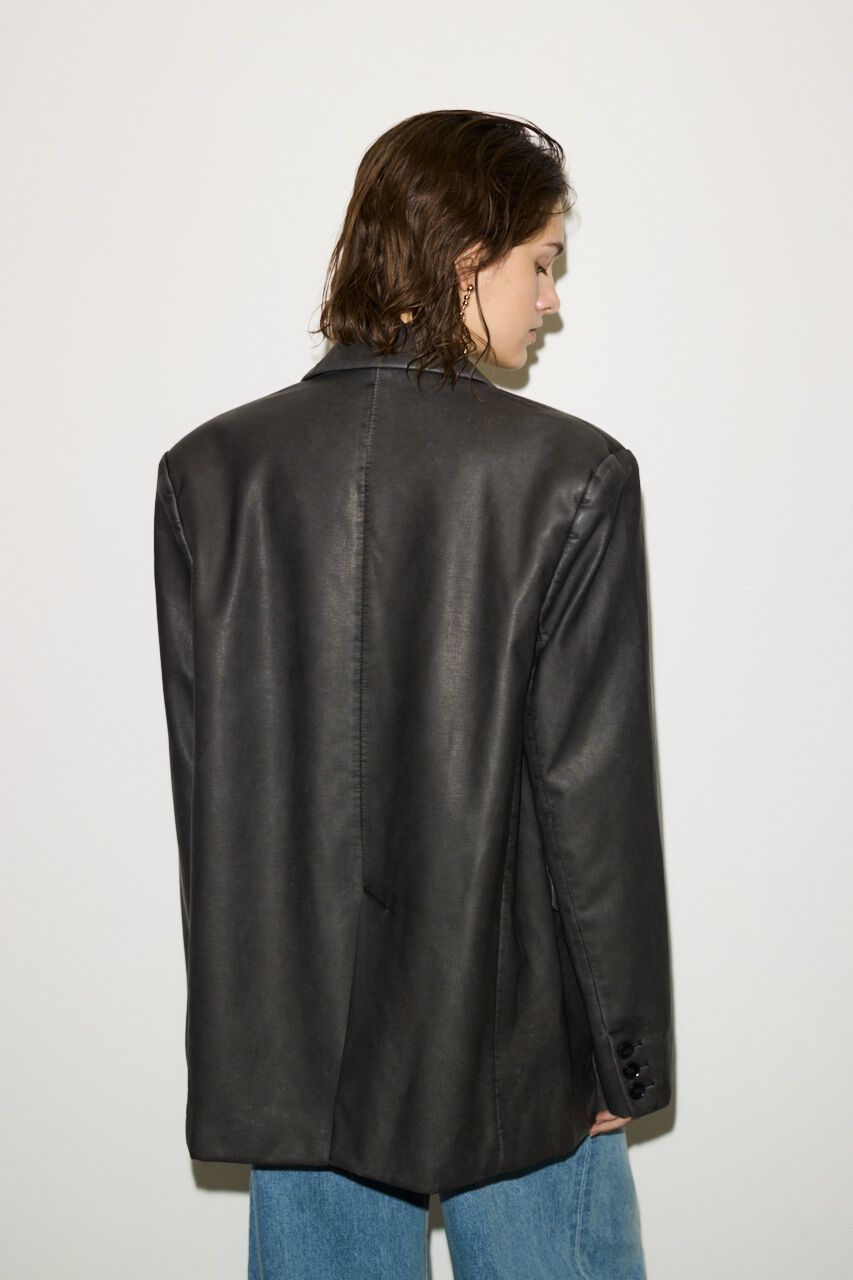 SLY「F／LEATHER BOXY ジャケット」|その他|