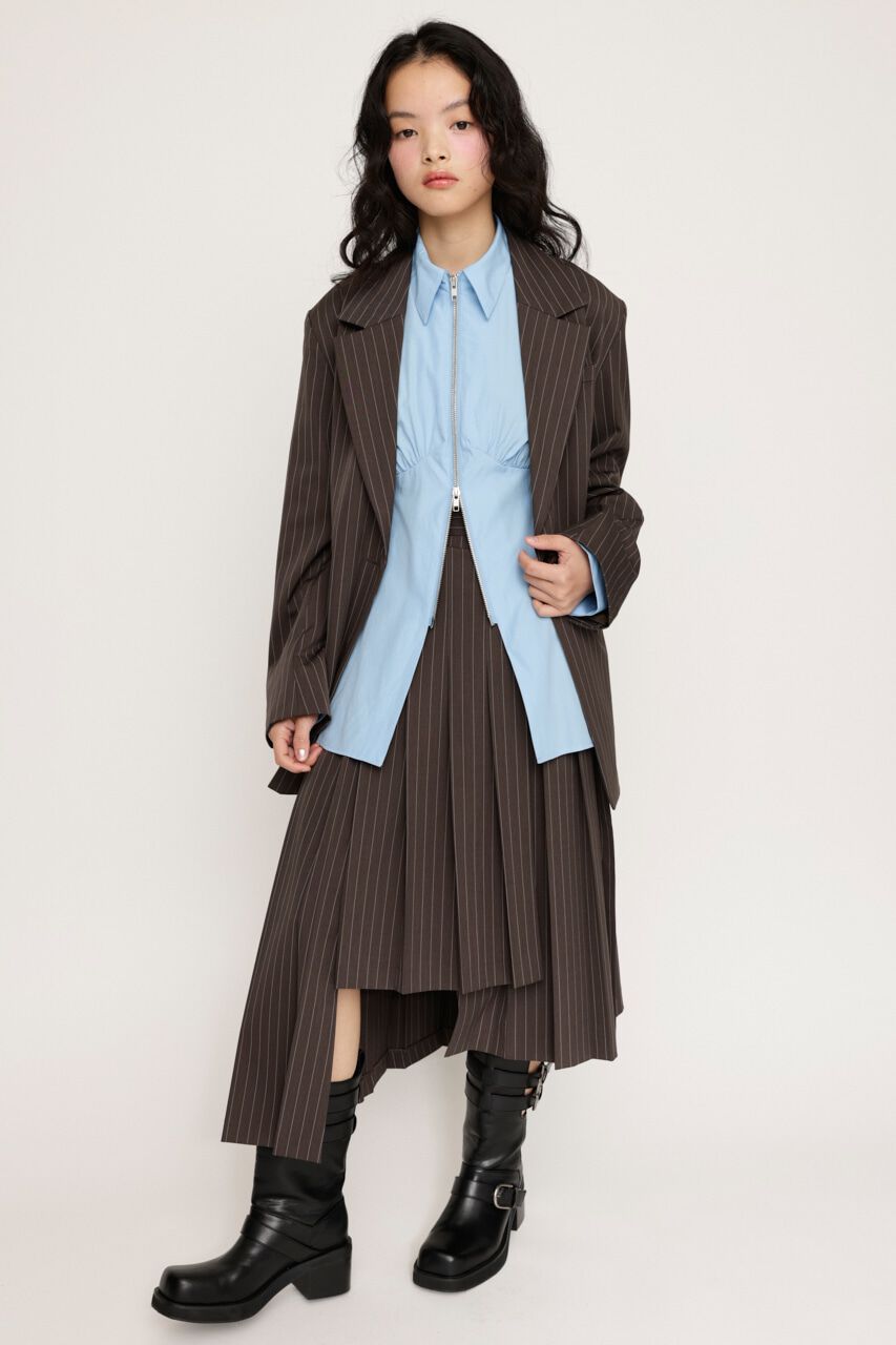 SLY「FRONT ZIP SH ブラウス」|シャツ・ブラウス|