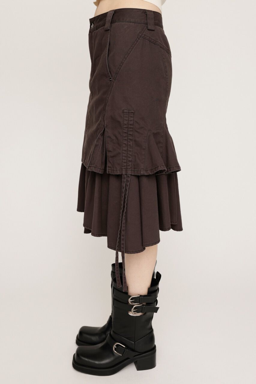 SLY「L／W WASHED MIDDLE MERMAID スカート」|スカート|