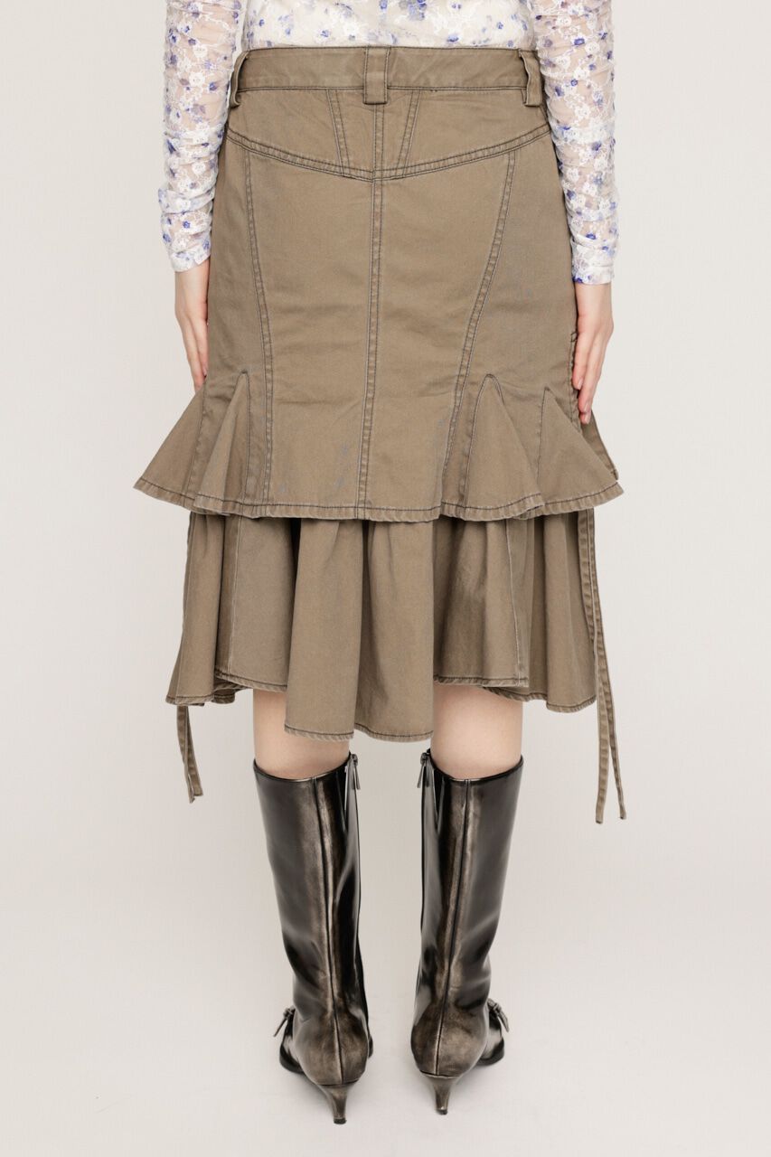 SLY「L／W WASHED MIDDLE MERMAID スカート」|スカート|