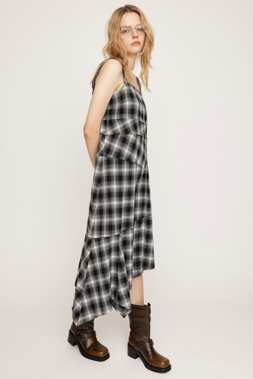 SLY「ASYMMETRY HEM CHECK ワンピース」|ワンピース|