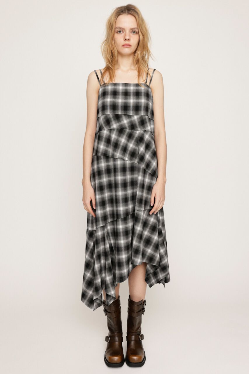 SLY「ASYMMETRY HEM CHECK ワンピース」|ワンピース|