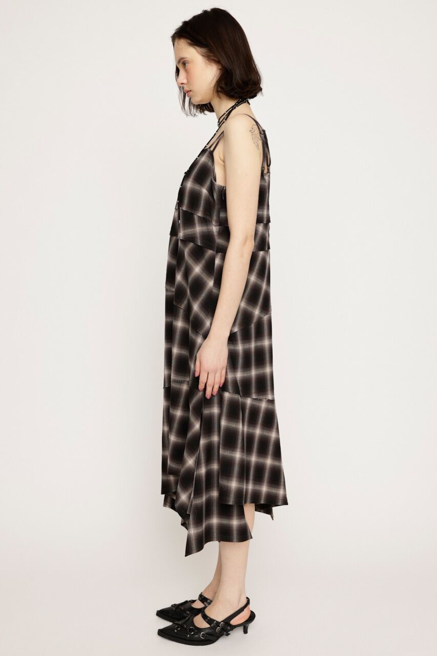 SLY「ASYMMETRY HEM CHECK ワンピース」|ワンピース|