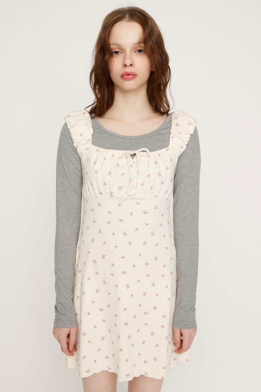 SLY「GATHER FLARE ショートワンピース」|ワンピース|