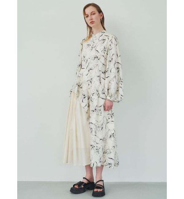 ELENDEEK「SIDE RAFFLE GATHER OP」|ワンピース|ミックス