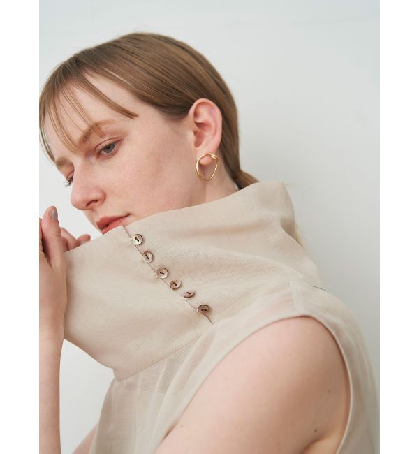 ELENDEEK「OFF NECK SHEER OP」|ワンピース|