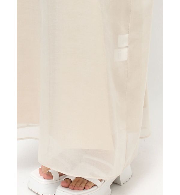 ELENDEEK「OFF NECK SHEER OP」|ワンピース|