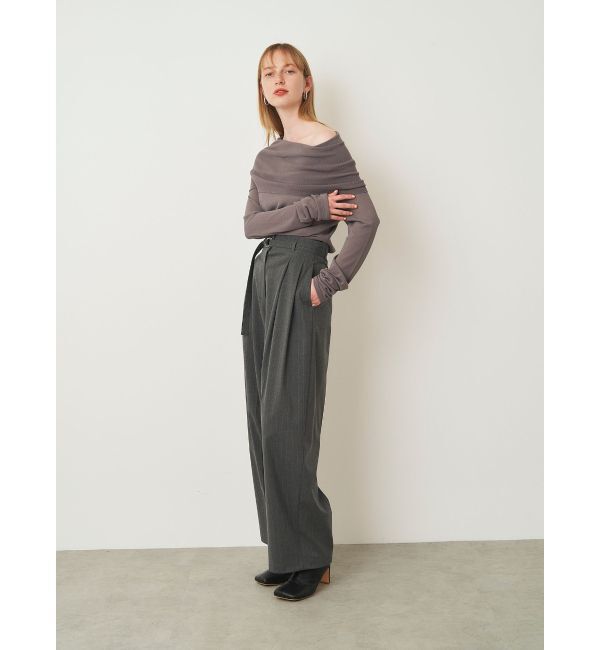 ELENDEEK「SHEER KNIT OFF SHOULDER」|ニット・セーター|