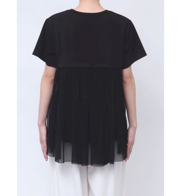 ELENDEEK「BACK PLEATS TULLE CS」|Tシャツ・カットソー|