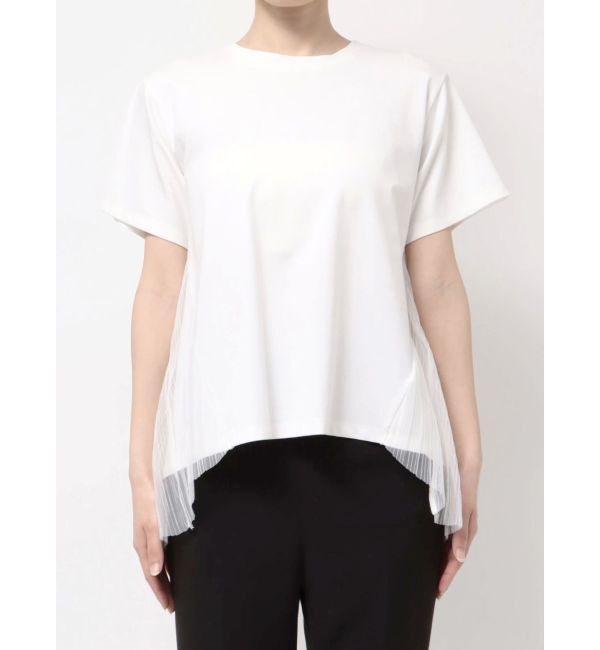 ELENDEEK「BACK PLEATS TULLE CS」|Tシャツ・カットソー|