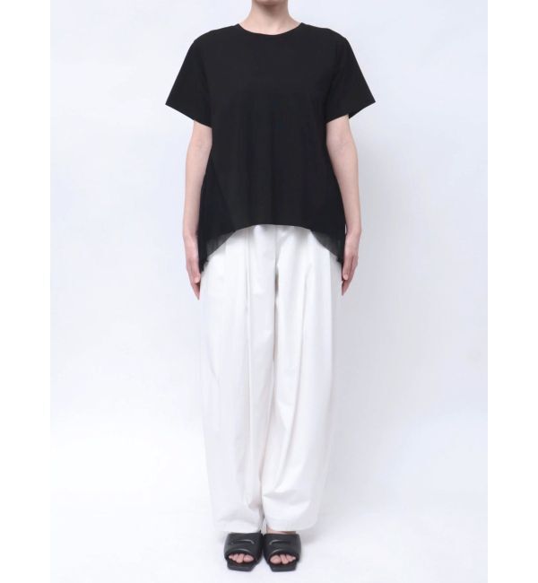 ELENDEEK「BACK PLEATS TULLE CS」|Tシャツ・カットソー|