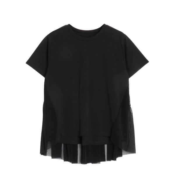 ELENDEEK「BACK PLEATS TULLE CS」|Tシャツ・カットソー|