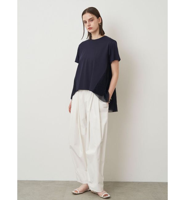 ELENDEEK「BACK PLEATS TULLE CS」|Tシャツ・カットソー|