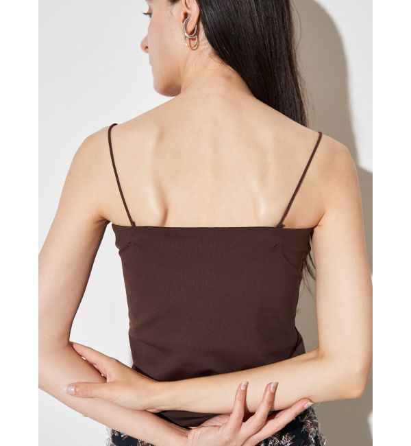 ELENDEEK「BARE PAD CAMI」|キャミソール|ブラウン