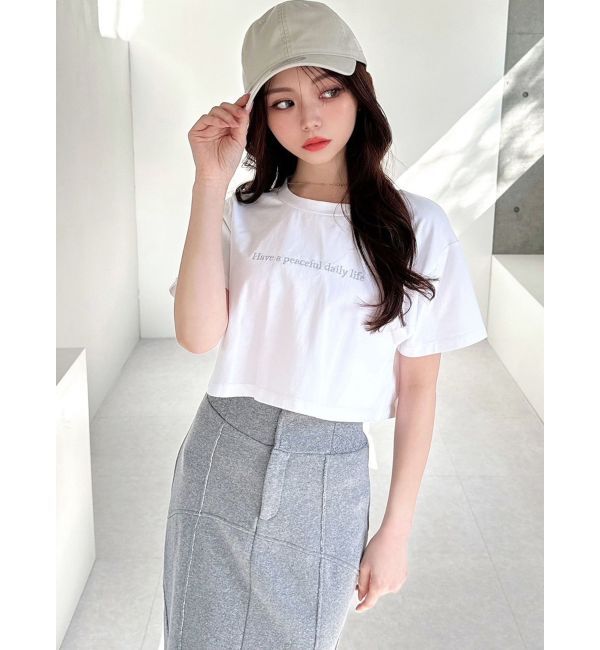 RESEXXY「ロゴ刺繍Tシャツ」|Tシャツ・カットソー|