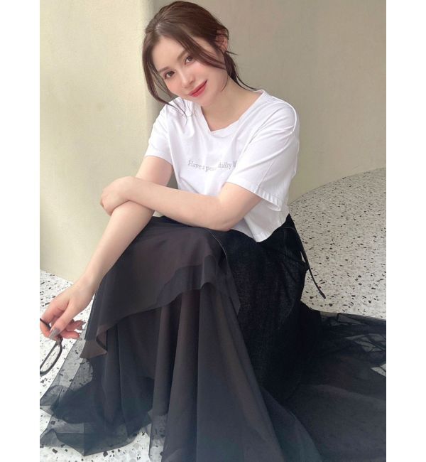 RESEXXY「ロゴ刺繍Tシャツ」|Tシャツ・カットソー|