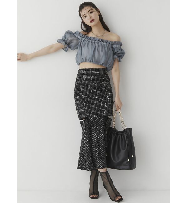 RESEXXY「クロップドオフショルトップス」|シャツ・ブラウス|