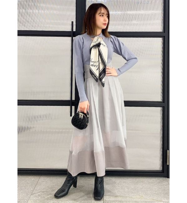 dazzlin「シアーグロッシーレースアップスカート」|スカート|