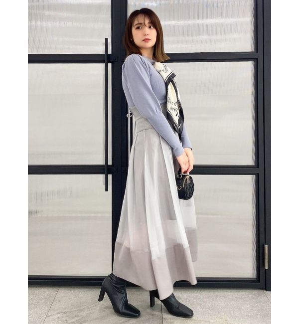 dazzlin「シアーグロッシーレースアップスカート」|スカート|