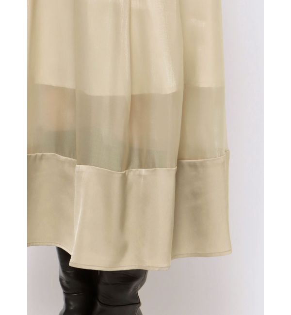 dazzlin「シアーグロッシーレースアップスカート」|スカート|