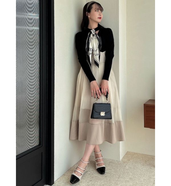 dazzlin「シアーグロッシーレースアップスカート」|スカート|